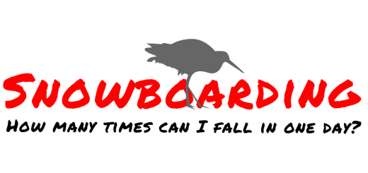 Man Afraid Snowboarding