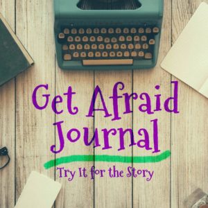 Get Afraid Journal Try It for the Story Typewriter Desk